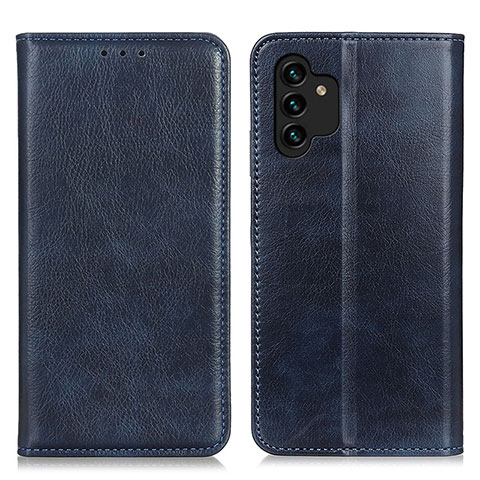 Coque Portefeuille Livre Cuir Etui Clapet N01P pour Samsung Galaxy A13 4G Bleu