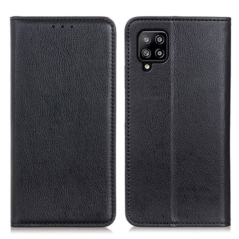 Coque Portefeuille Livre Cuir Etui Clapet N01P pour Samsung Galaxy A22 4G Noir