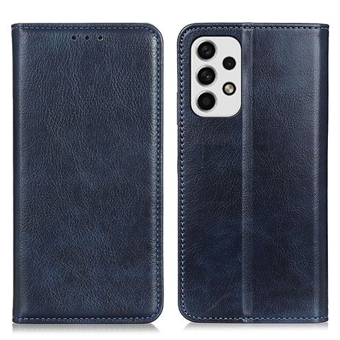 Coque Portefeuille Livre Cuir Etui Clapet N01P pour Samsung Galaxy A23 4G Bleu