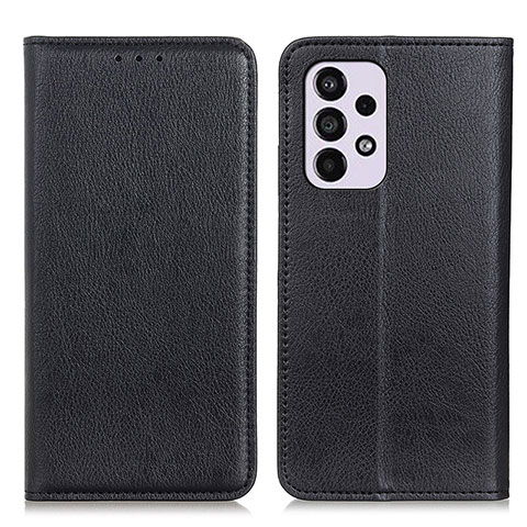 Coque Portefeuille Livre Cuir Etui Clapet N01P pour Samsung Galaxy A33 5G Noir