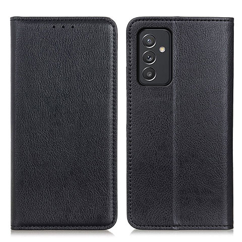 Coque Portefeuille Livre Cuir Etui Clapet N01P pour Samsung Galaxy A82 5G Noir