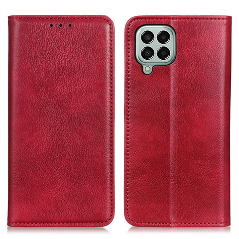 Coque Portefeuille Livre Cuir Etui Clapet N01P pour Samsung Galaxy M33 5G Rouge