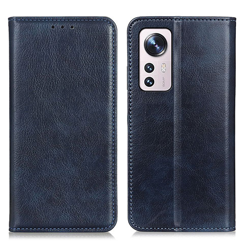 Coque Portefeuille Livre Cuir Etui Clapet N01P pour Xiaomi Mi 12 5G Bleu