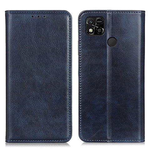 Coque Portefeuille Livre Cuir Etui Clapet N01P pour Xiaomi POCO C31 Bleu