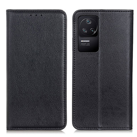 Coque Portefeuille Livre Cuir Etui Clapet N01P pour Xiaomi Redmi K40S 5G Noir