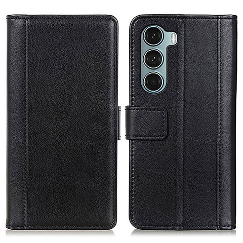 Coque Portefeuille Livre Cuir Etui Clapet N02P pour Motorola Moto Edge S30 5G Noir