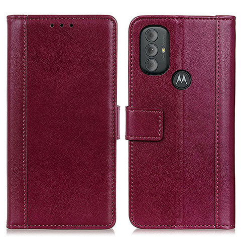 Coque Portefeuille Livre Cuir Etui Clapet N02P pour Motorola Moto G Play (2023) Rouge