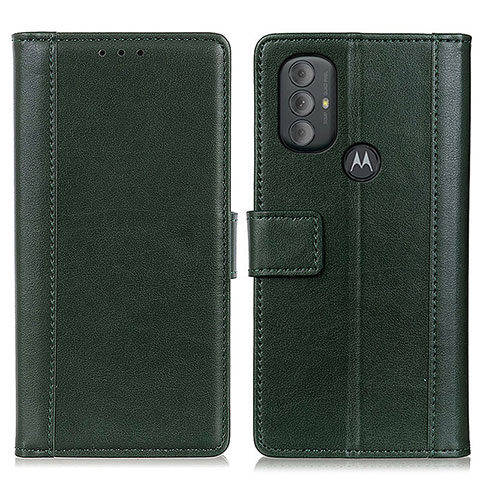 Coque Portefeuille Livre Cuir Etui Clapet N02P pour Motorola Moto G Play Gen 2 Vert