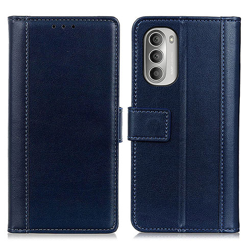 Coque Portefeuille Livre Cuir Etui Clapet N02P pour Motorola Moto G Stylus (2022) 5G Bleu