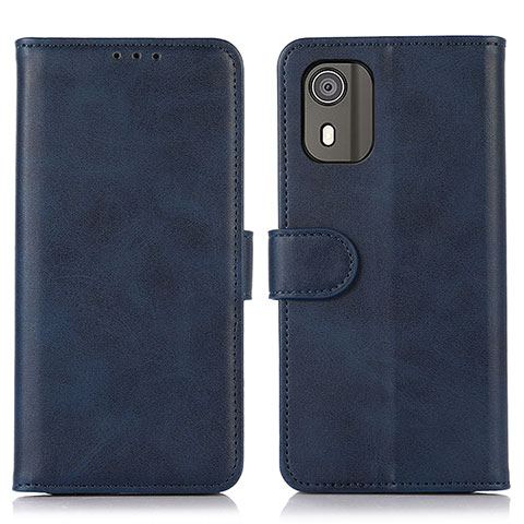 Coque Portefeuille Livre Cuir Etui Clapet N02P pour Nokia C02 Bleu