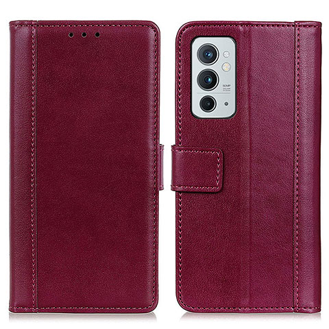 Coque Portefeuille Livre Cuir Etui Clapet N02P pour OnePlus 9RT 5G Rouge