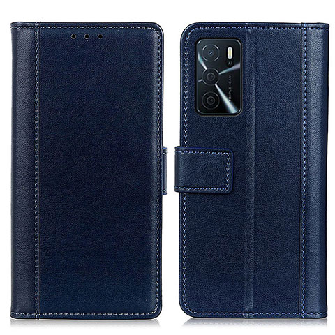 Coque Portefeuille Livre Cuir Etui Clapet N02P pour Oppo A16s Bleu