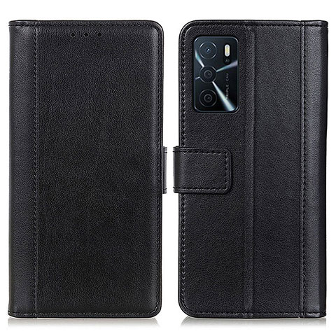 Coque Portefeuille Livre Cuir Etui Clapet N02P pour Oppo A16s Noir