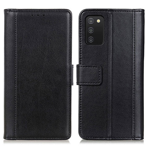 Coque Portefeuille Livre Cuir Etui Clapet N02P pour Samsung Galaxy A03s Noir