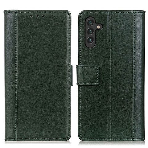 Coque Portefeuille Livre Cuir Etui Clapet N02P pour Samsung Galaxy A04s Vert