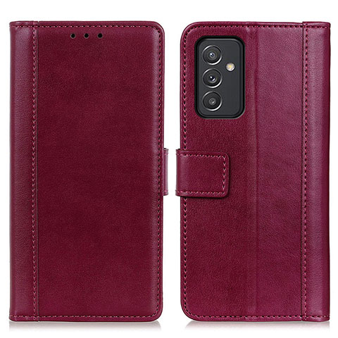 Coque Portefeuille Livre Cuir Etui Clapet N02P pour Samsung Galaxy A15 4G Rouge