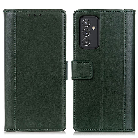 Coque Portefeuille Livre Cuir Etui Clapet N02P pour Samsung Galaxy A35 5G Vert