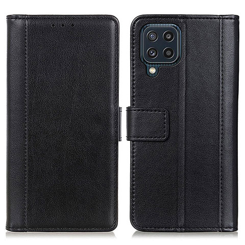 Coque Portefeuille Livre Cuir Etui Clapet N02P pour Samsung Galaxy M32 4G Noir