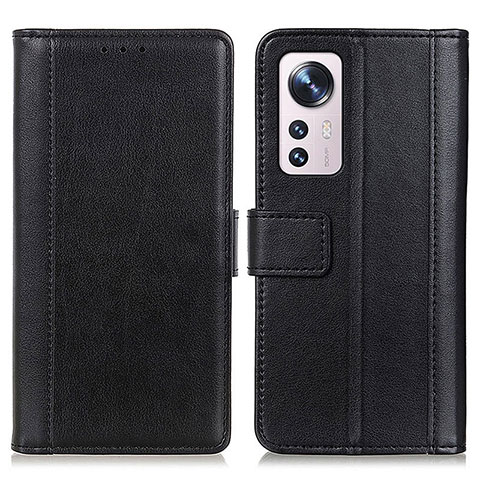 Coque Portefeuille Livre Cuir Etui Clapet N02P pour Xiaomi Mi 12 Lite 5G Noir