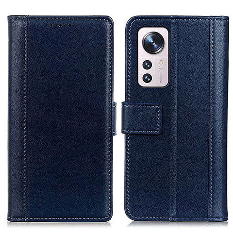 Coque Portefeuille Livre Cuir Etui Clapet N02P pour Xiaomi Mi 12X 5G Bleu