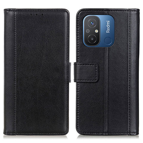 Coque Portefeuille Livre Cuir Etui Clapet N02P pour Xiaomi Redmi 11A 4G Noir