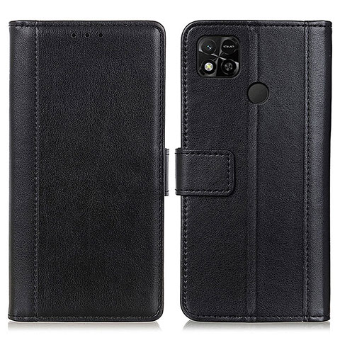 Coque Portefeuille Livre Cuir Etui Clapet N02P pour Xiaomi Redmi 9 India Noir