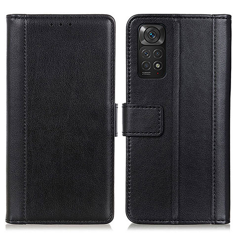 Coque Portefeuille Livre Cuir Etui Clapet N02P pour Xiaomi Redmi Note 11 4G (2022) Noir