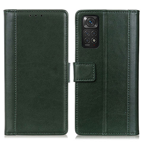 Coque Portefeuille Livre Cuir Etui Clapet N02P pour Xiaomi Redmi Note 11 4G (2022) Vert