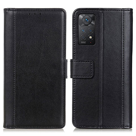 Coque Portefeuille Livre Cuir Etui Clapet N02P pour Xiaomi Redmi Note 11 Pro 5G Noir