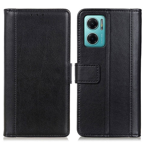 Coque Portefeuille Livre Cuir Etui Clapet N02P pour Xiaomi Redmi Note 11E 5G Noir