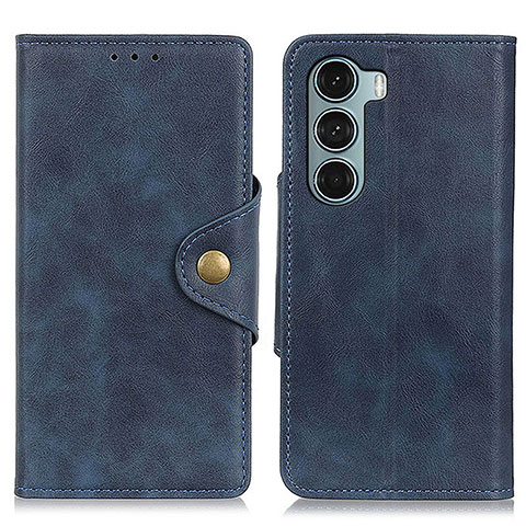 Coque Portefeuille Livre Cuir Etui Clapet N03P pour Motorola Moto Edge S30 5G Bleu