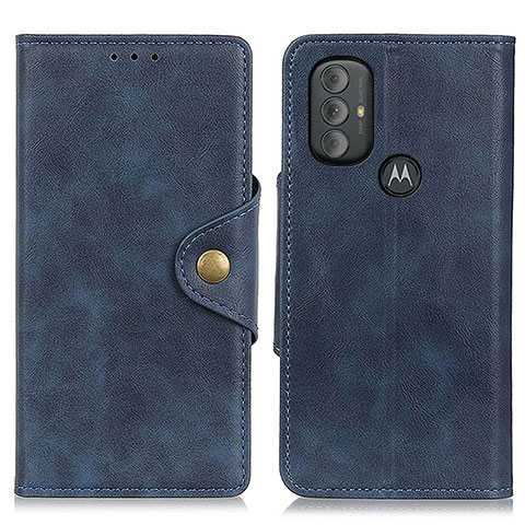 Coque Portefeuille Livre Cuir Etui Clapet N03P pour Motorola Moto G Play (2023) Bleu