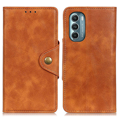 Coque Portefeuille Livre Cuir Etui Clapet N03P pour Motorola Moto G Stylus (2022) 4G Marron