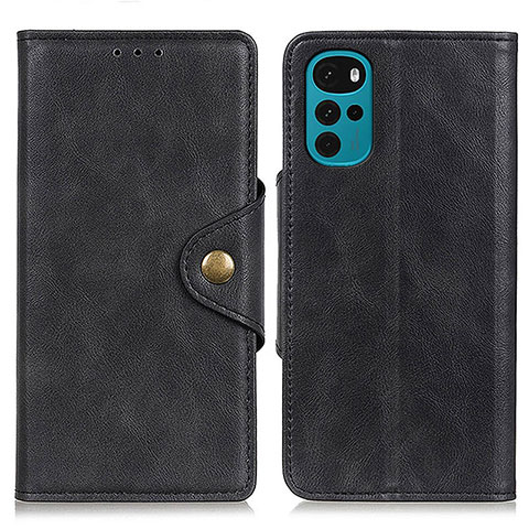 Coque Portefeuille Livre Cuir Etui Clapet N03P pour Motorola Moto G22 Noir