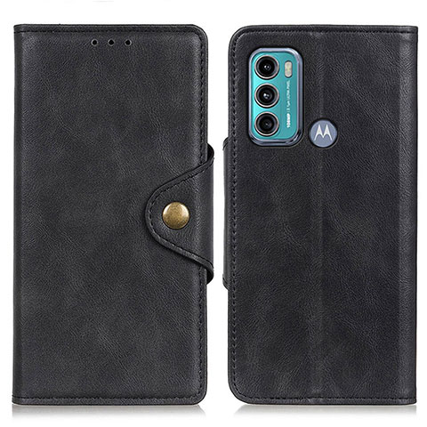 Coque Portefeuille Livre Cuir Etui Clapet N03P pour Motorola Moto G40 Fusion Noir