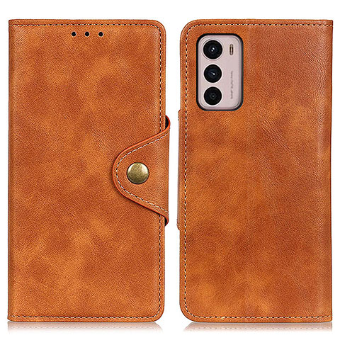 Coque Portefeuille Livre Cuir Etui Clapet N03P pour Motorola Moto G42 Marron