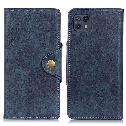 Coque Portefeuille Livre Cuir Etui Clapet N03P pour Motorola Moto G50 5G Bleu