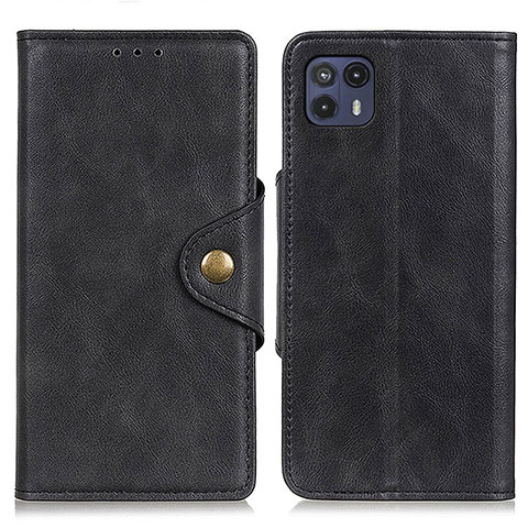 Coque Portefeuille Livre Cuir Etui Clapet N03P pour Motorola Moto G50 5G Noir