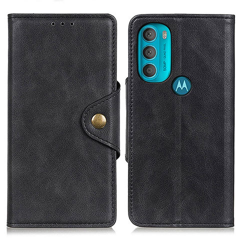 Coque Portefeuille Livre Cuir Etui Clapet N03P pour Motorola Moto G71 5G Noir