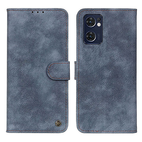 Coque Portefeuille Livre Cuir Etui Clapet N03P pour OnePlus Nord CE 2 5G Bleu