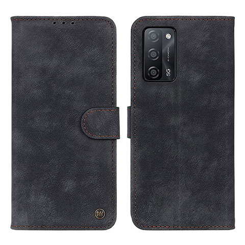 Coque Portefeuille Livre Cuir Etui Clapet N03P pour Oppo A53s 5G Noir