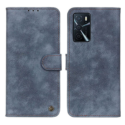 Coque Portefeuille Livre Cuir Etui Clapet N03P pour Oppo A54s Bleu