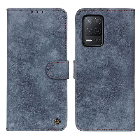 Coque Portefeuille Livre Cuir Etui Clapet N03P pour Realme 8 5G Bleu