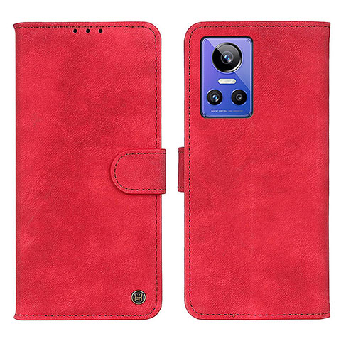 Coque Portefeuille Livre Cuir Etui Clapet N03P pour Realme GT Neo3 5G Rouge