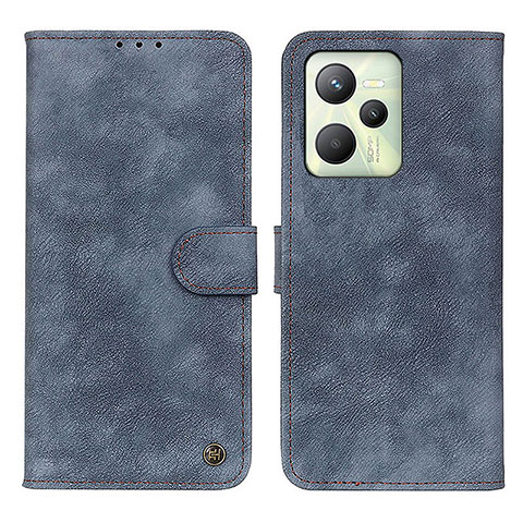 Coque Portefeuille Livre Cuir Etui Clapet N03P pour Realme Narzo 50A Prime Bleu