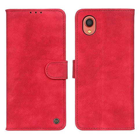 Coque Portefeuille Livre Cuir Etui Clapet N03P pour Samsung Galaxy A22 5G SC-56B Rouge