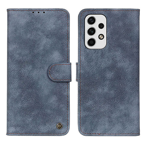 Coque Portefeuille Livre Cuir Etui Clapet N03P pour Samsung Galaxy A23 4G Bleu