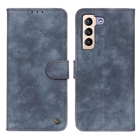 Coque Portefeuille Livre Cuir Etui Clapet N03P pour Samsung Galaxy S21 5G Bleu