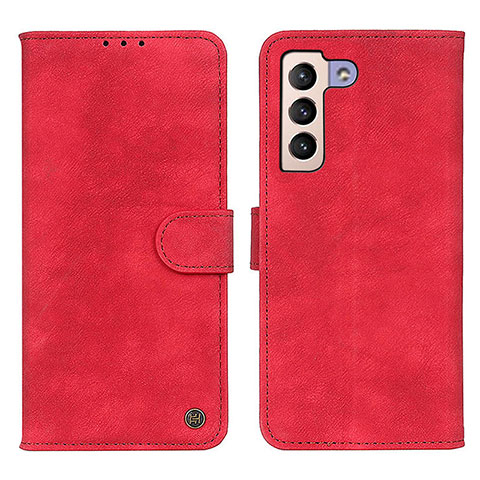 Coque Portefeuille Livre Cuir Etui Clapet N03P pour Samsung Galaxy S21 5G Rouge