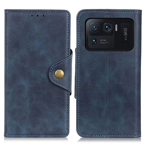 Coque Portefeuille Livre Cuir Etui Clapet N03P pour Xiaomi Mi 11 Ultra 5G Bleu